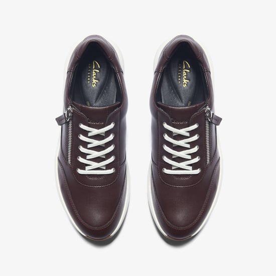 Un Rio Zip Bordeaux Leren Sneakers - Image 6
