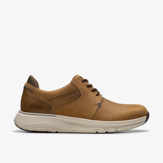 Motion Trek PT Dark Tan Lea Trainers - Image 1