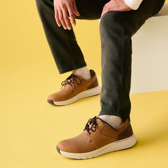 Motion Trek PT Dark Tan Lea Trainers - Image 2