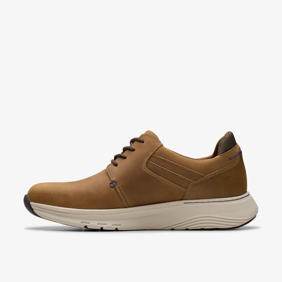 Motion Trek PT Dark Tan Lea Trainers - Image 3
