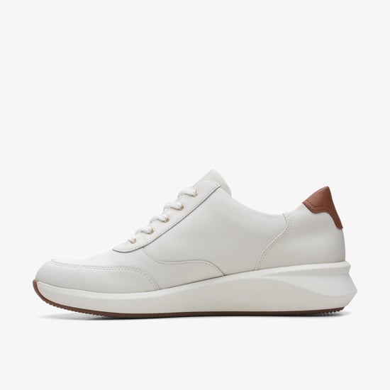 Un Rio Zip White Leather Trainers - Image 2