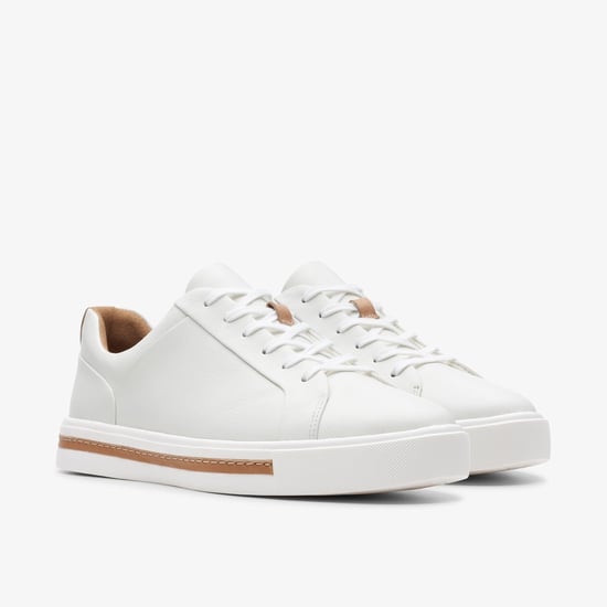 Un Maui Lace White Leather Trainers - Image 4