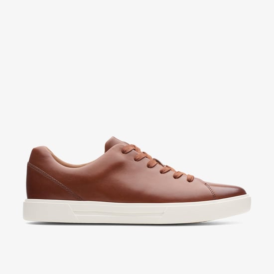 Un Costa Lace British Tan Lea Trainers - Image 1