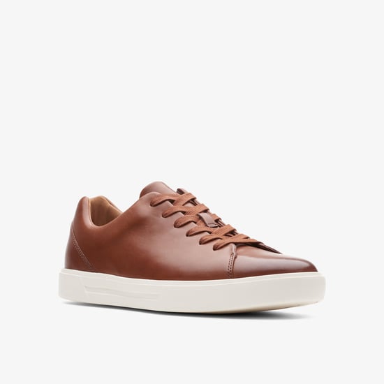 Un Costa Lace British Tan Lea Trainers - Image 3