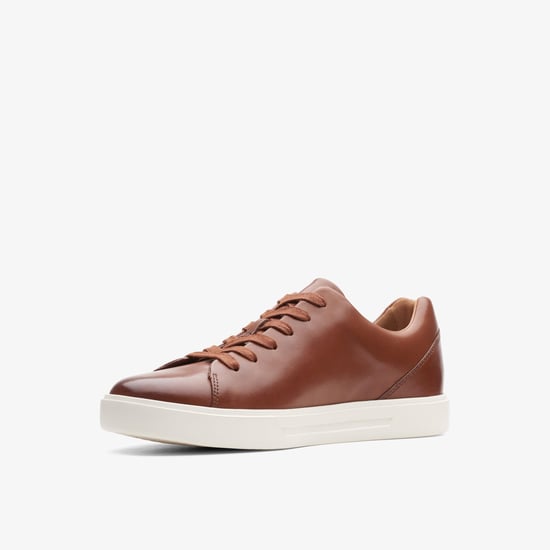 Un Costa Lace British Tan Lea Trainers - Image 4