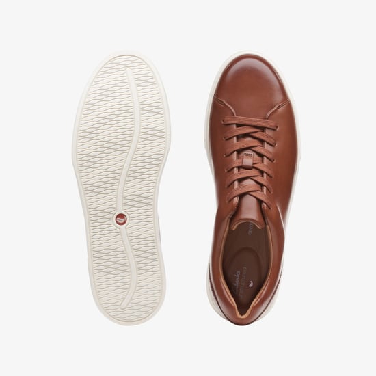 Un Costa Lace British Tan Lea Trainers - Image 6