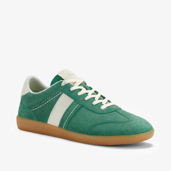Stara Walk Dark Green Suede Shoes - Image 4