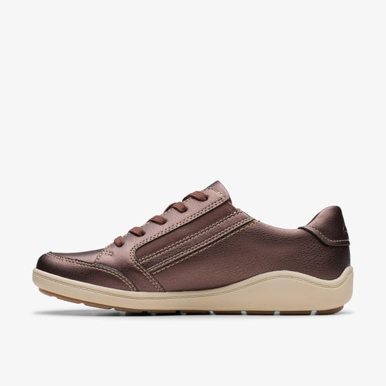Bryianne Bayla Bronze Metallic Trainers - Image 2