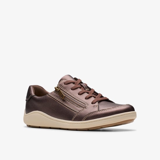 Bryianne Bayla Bronze Metallic Trainers - Image 4