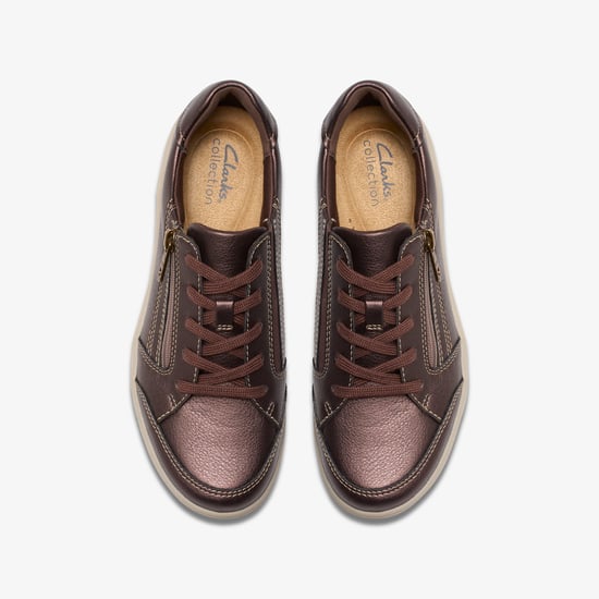 Bryianne Bayla Bronze Metallic Trainers - Image 6