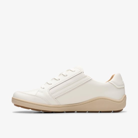 Bryianne Bayla Off White Leather Trainers - Image 2