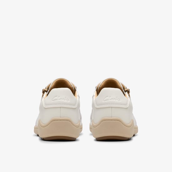 Bryianne Bayla Off White Leather Trainers - Image 5