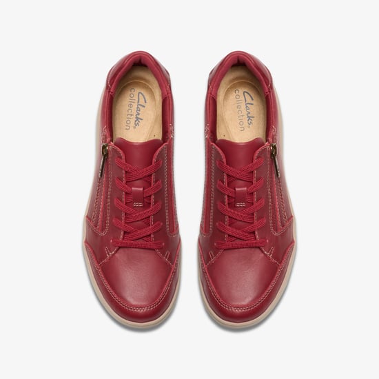Bryianne Bayla Red Leather Trainers - Image 5