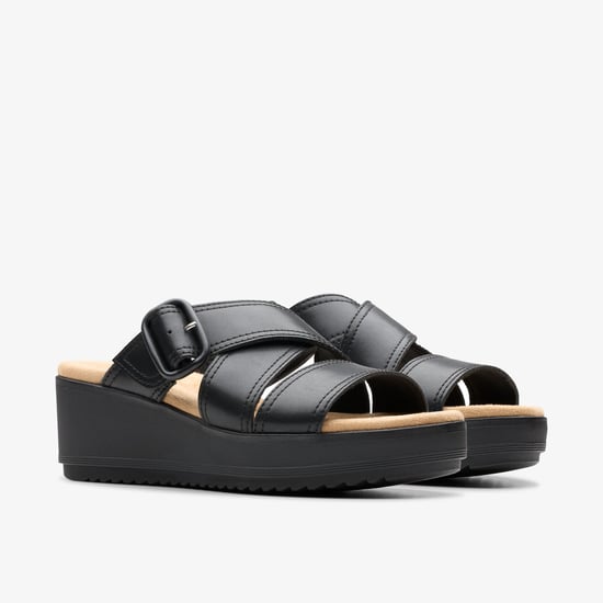 Wrenly Jane Zwarte Leren Sandalen - Image 4