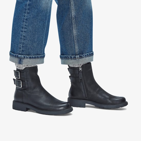 Orinoco2 Bay Black Leather Boots - Image 2