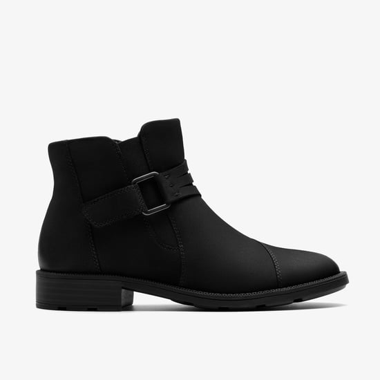 Adalynn Faye Black Nubuck Boots - Image 1