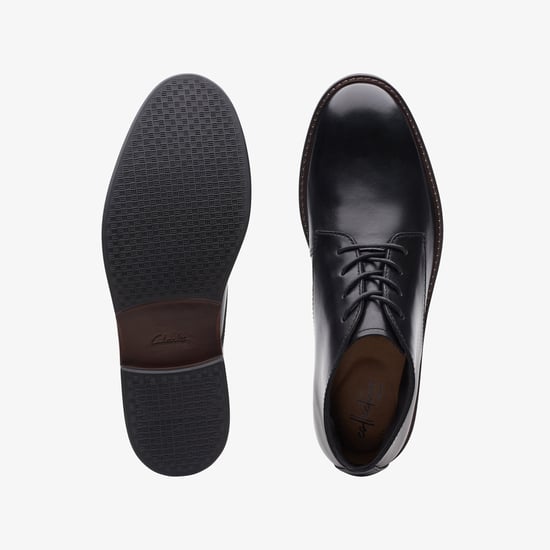 Paulson Mid Black Leather Boots - Image 6