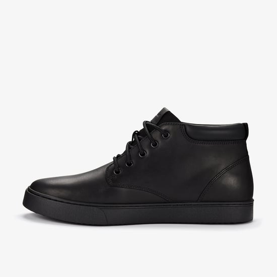 Lockton Mid Zwarte Leren Boots - Image 2