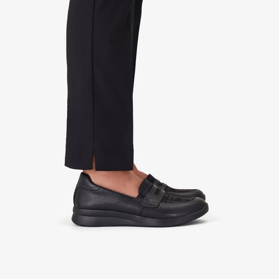 Ellowyn Penny Black Leather Shoes - Image 2