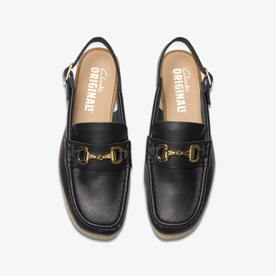 Wallabee Sling Black Leather Shoes - Image 6
