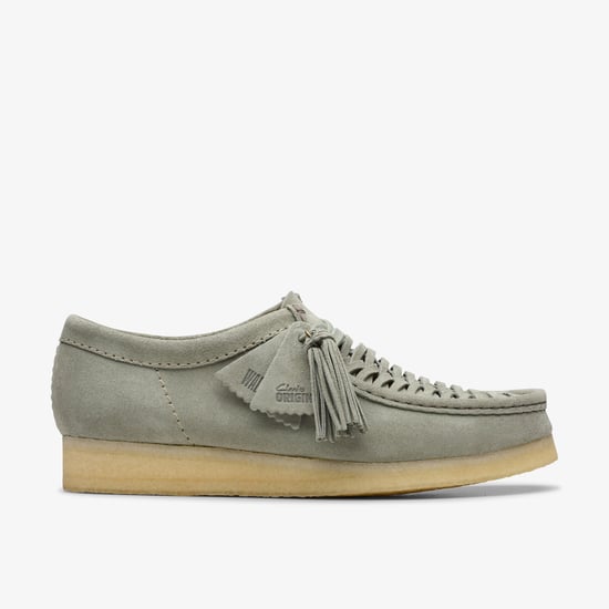 Wallabee Weave Sage Suede Shoes - Image 1