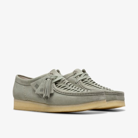 Wallabee Weave Sage Suede Shoes - Image 4