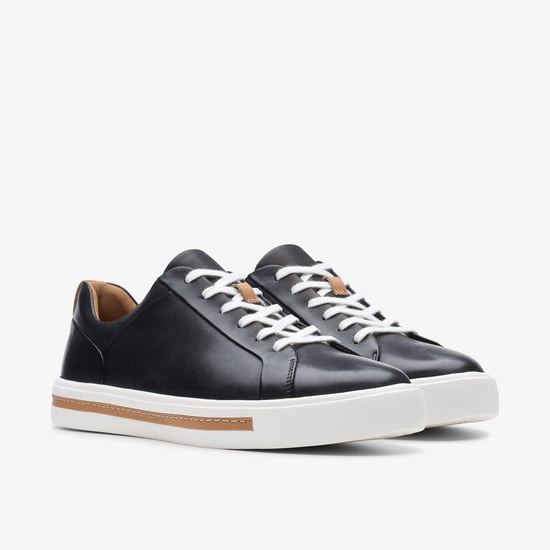 Un Maui Lace Black Leather Trainers - Image 4