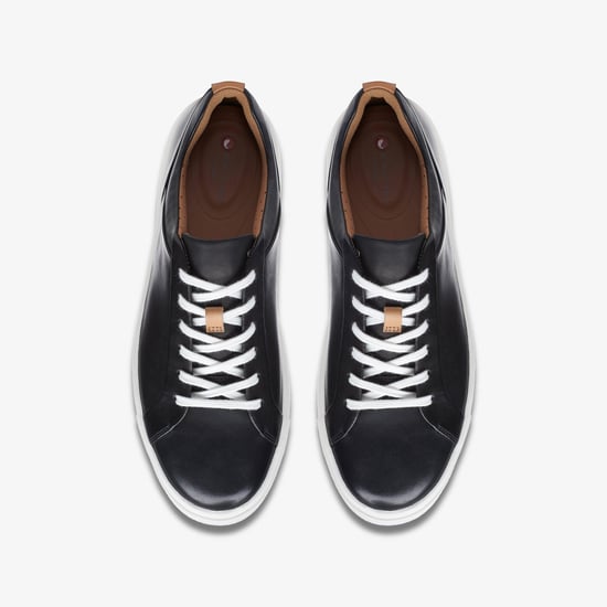 Un Maui Lace Black Leather Trainers - Image 6