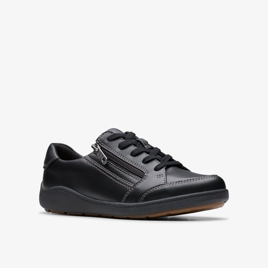 Bryianne Bayla Black Leather Trainers - Image 4