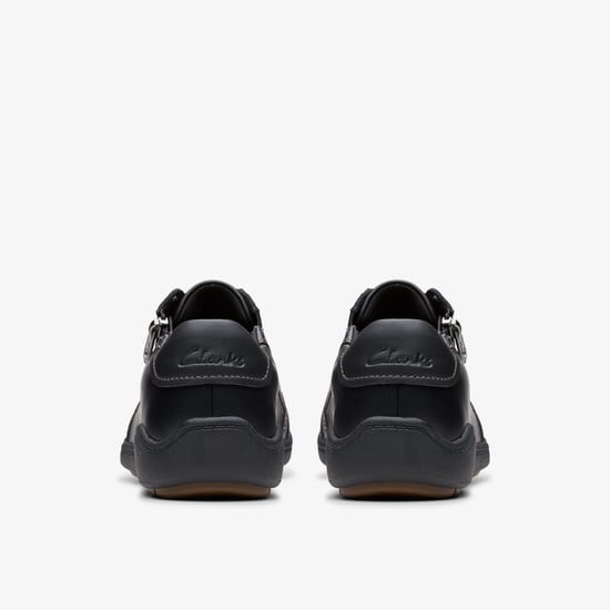 Bryianne Bayla Black Leather Trainers - Image 5