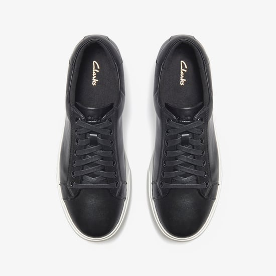 Lockton Lace Black Leather Trainers - Image 6