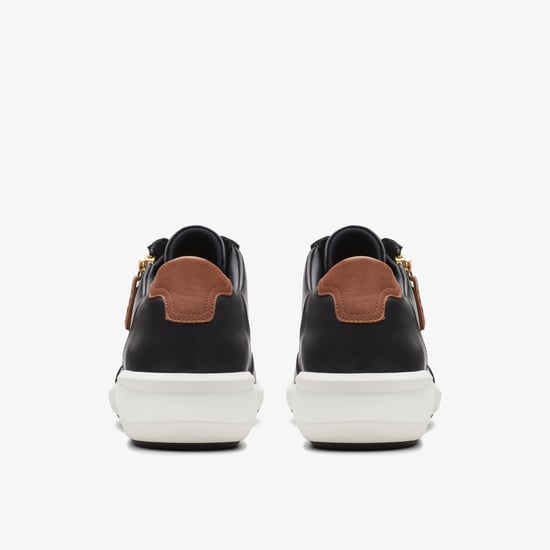 Un Rio Zip Black Leather Trainers - Image 5