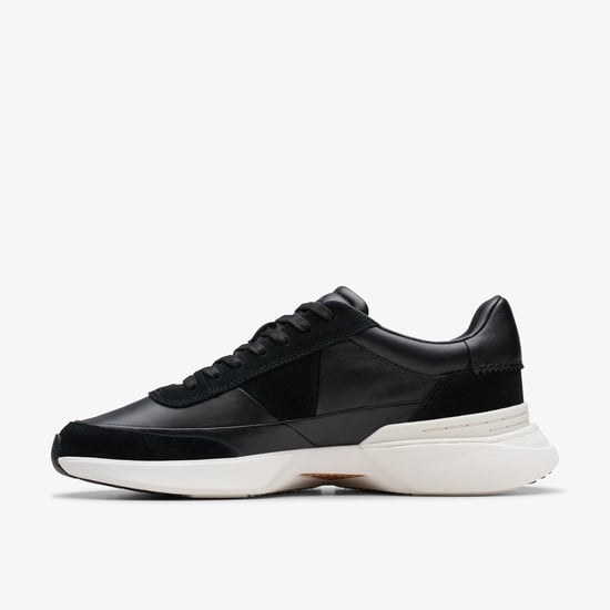 Craft Pace Black Leather Trainers - Image 5