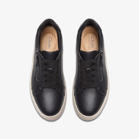 Mykah Joy Black Leather Trainers - Image 6