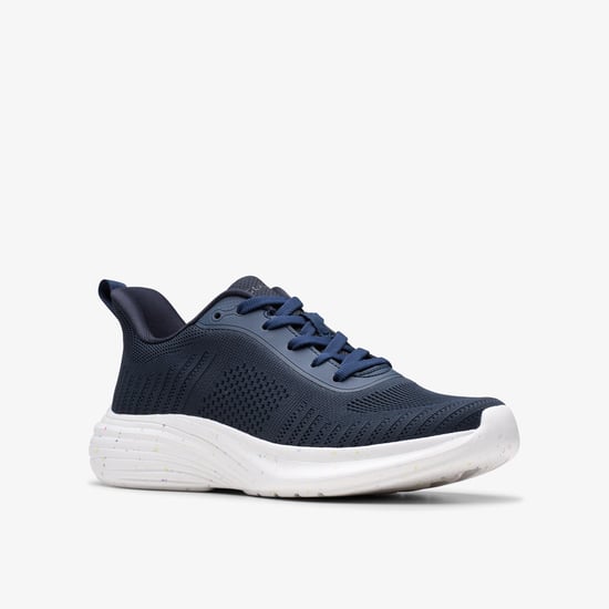 Izza Knit Navy Trainers - Image 4