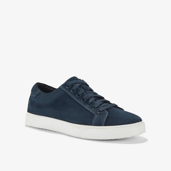 Lockton Lace Navy Suede Trainers - Image 4