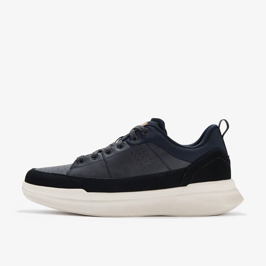 Burford Lace Navy Trainers - Image 2