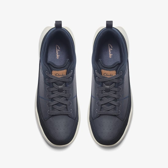 Burford Lace Navy Trainers - Image 6