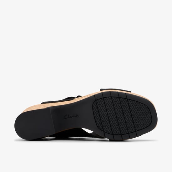 Nerisa West Svarta Nubuck Sandaler - Image 3