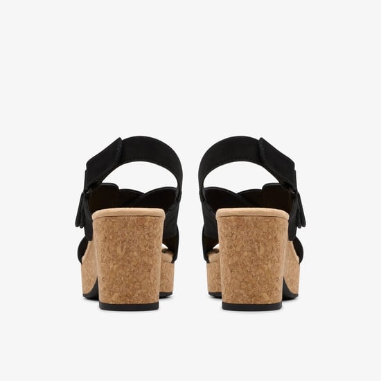 Nerisa West Svarta Nubuck Sandaler - Image 5