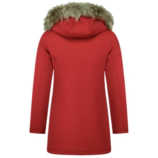 Matogla Nepbontjassen winterjas wooly lang nepbontkraag parka steekzakken 5692a - Image 2