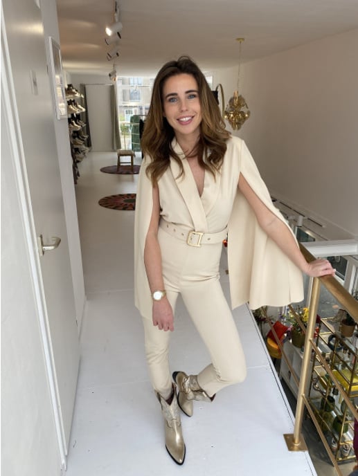 Miss One Paris Jumpsuit 0171 beige - Image 2
