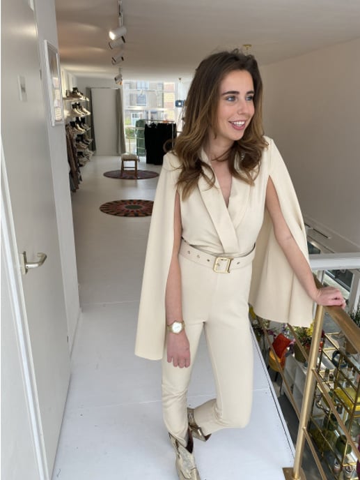 Miss One Paris Jumpsuit 0171 beige - Image 3