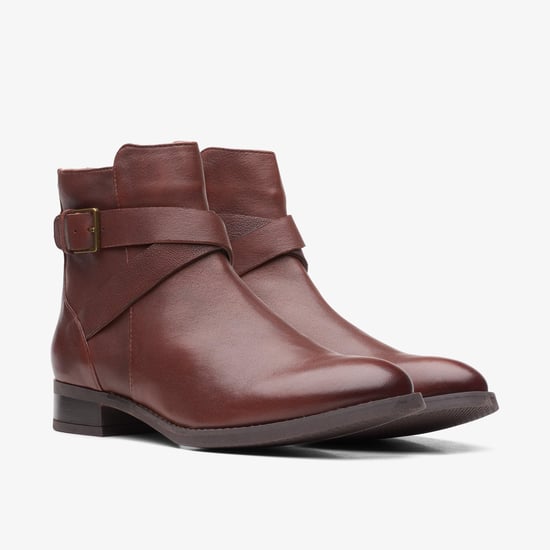 Hamble Buckle British Tan Leather Boots - Image 4