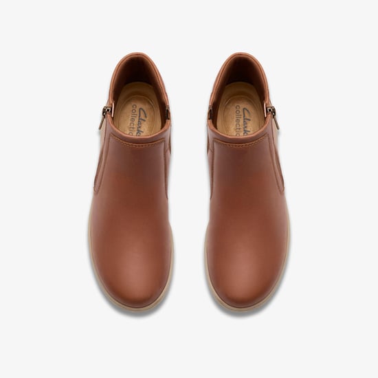 Bryianne Carly Tan Leather Boots - Image 6