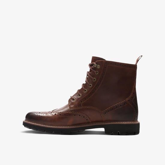 Batcombe Lord Dark Tan Lea Boots - Image 2