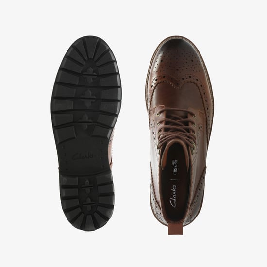 Batcombe Lord Dark Tan Lea Boots - Image 6