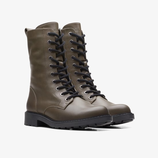 Orinoco 2 Style Dark Olive Leather Boots - Image 4