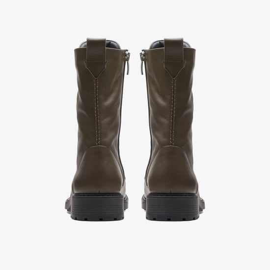 Orinoco 2 Style Dark Olive Leather Boots - Image 5