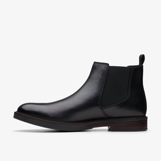 Paulson Up Black Leather Boots - Image 2